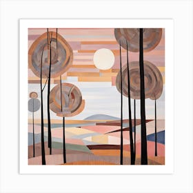 Landscape With Trees 2 Art Print