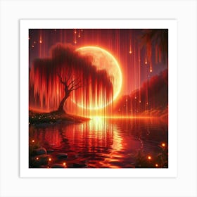 Full Moon In The Sky Art Print