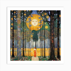 Sun In The Woods Art Print