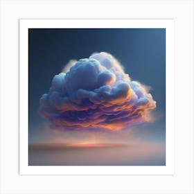 Illuminate the cloud Art Print