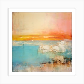 The Beach - Abstract Painting 1 Art Print