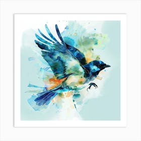 Blue Bird 2 Art Print