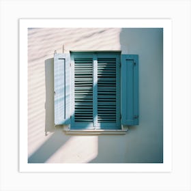Ibiza Blue Window Summer Photography Art Print