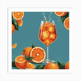 Illustrative Albedo Aperol Spritz 2 Art 1 Art Print