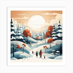 Winter Landscape 24 Art Print