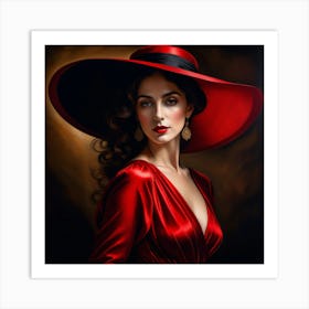 Red Hat 1 Art Print