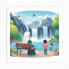 Kids Enjoy Art Print