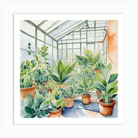 Angolo di tranquillità, Green House, Art PRINT Art Print