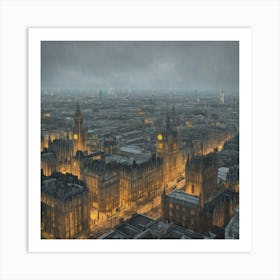 London At Night 1 Art Print