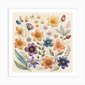 Botanical Bliss 1 Art Print