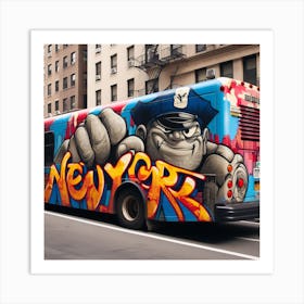 New York City Bus Art Print
