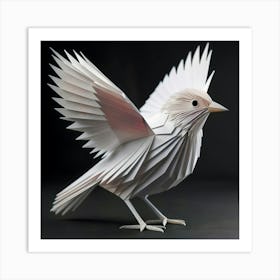 Origami Majestic Bird Art Print