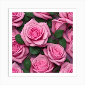 Pink Roses 5 Art Print