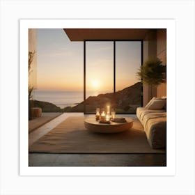 Modern Living Room Art Print