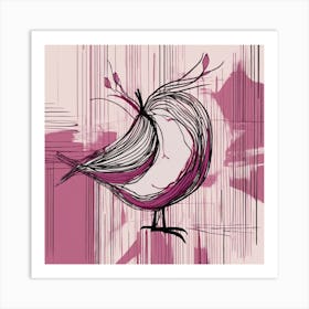 Pink Bird Art Print