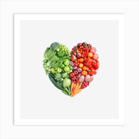 Heart Of Vegetables Art Print