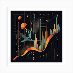 A Stock Market Graph Vector Design Illustration 1718663883 4 Art Print