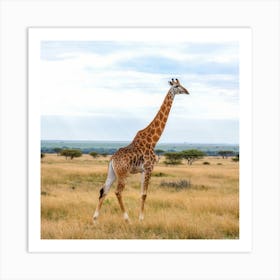 Giraffe In The Wild Art Print