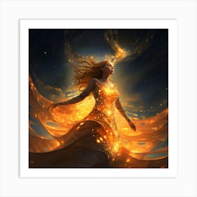 Fire Goddess Art Print