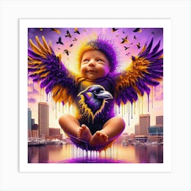 Baltimore Ravens Baby Art Print