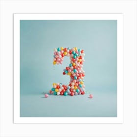 Balloon Number 3 Art Print