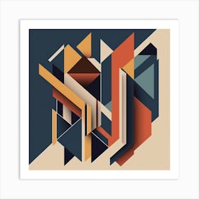 Abstract Geometric Pattern Art Print