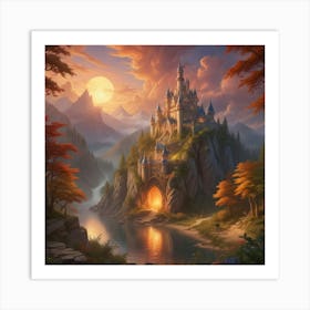 Disney Castle 4 Art Print