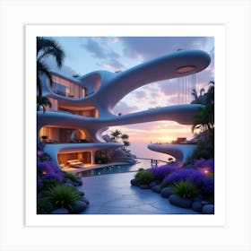 Futuristic House 2 Art Print