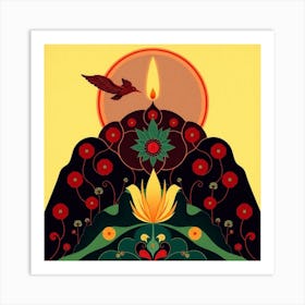 Tibetan Sunrise Art Print