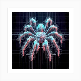 Spider - 3d Illustration Art Print