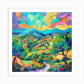 Tuscan Landscape Art Print