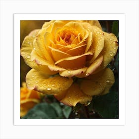 Yellow Rose Art Print