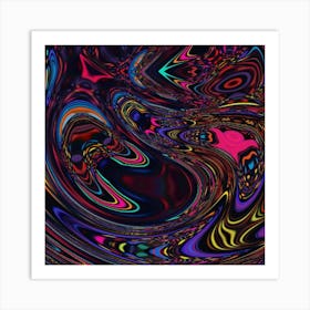 Abstract Psychedelic Swirls Poster