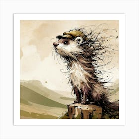 Ferret 8 Art Print