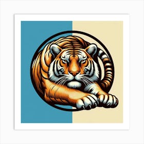 Tiger Logo Art Print