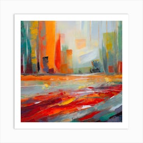 Abstract Cityscape 8 Art Print