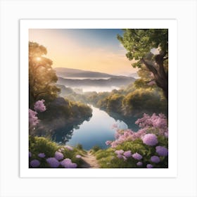 Pastel Skies and Gentle Waters Art Print