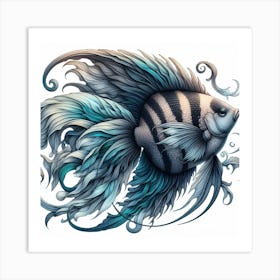 Fish of Angelfish 2 Art Print