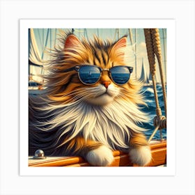 Rich Cat Art Print