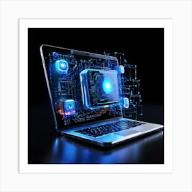 Computer - Stock Videos & Royalty-Free Footage 1 Art Print