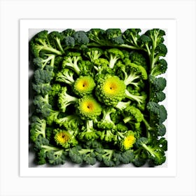 Broccoli Flower Art Print