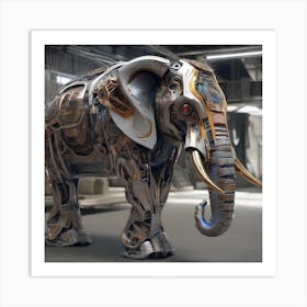 Robot Elephant Art Print