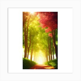 Path In The Forest 1 Art Print