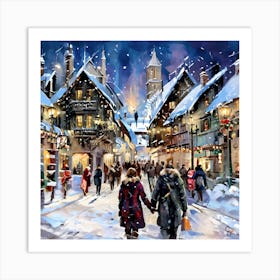 Christmas In Switzerland Art Print