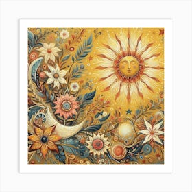 Sun And Moon Art Print