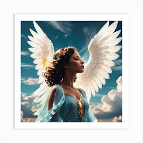 Angel With Wings 6 Art Print