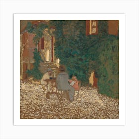 Repast In A Garden (1898) By Edouard Vuillard Art Print