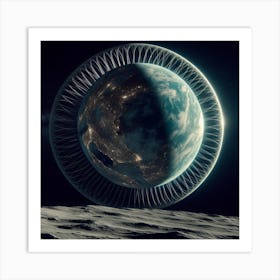 Earth From Space 3 Art Print