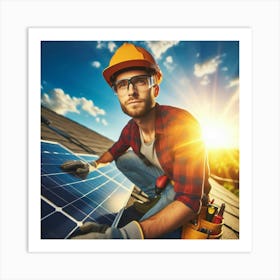 Solar Energy: A Sustainable and Cost-Effective Way to Power Your Home Art Print