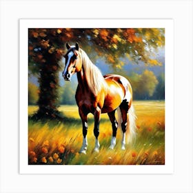 Horse In The Field 8 Art Print